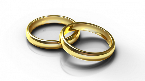 couple's ring as symbol of marriage